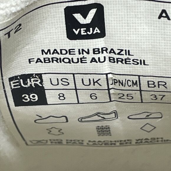 Veja White and Red Athletic Shoes - Picture 8 of 9